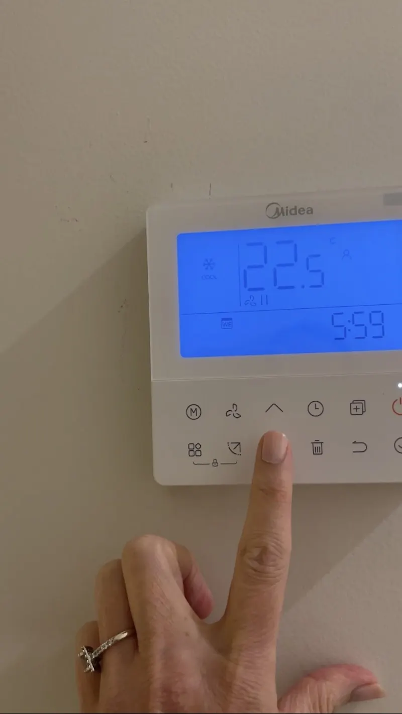 Split system installation by Bellair for Michelle Bell